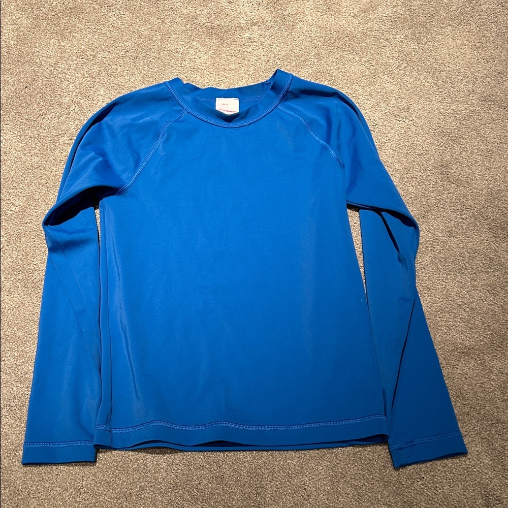 Hanna Andersson Kids Blue Swim Rashguard
